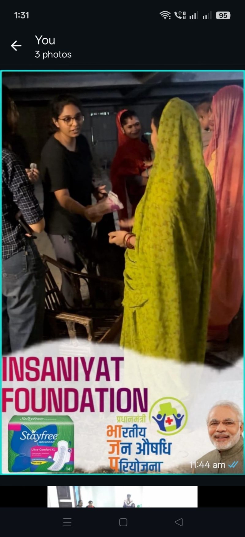 Sanitary Pad Distribution